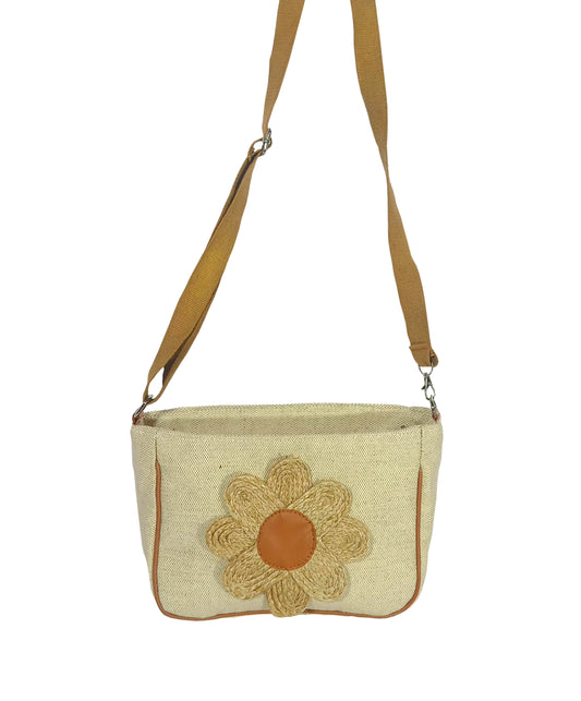 Hastasilpa Shoulder bag for women made of Oxford Jute Fabric with Shoulder strap-01