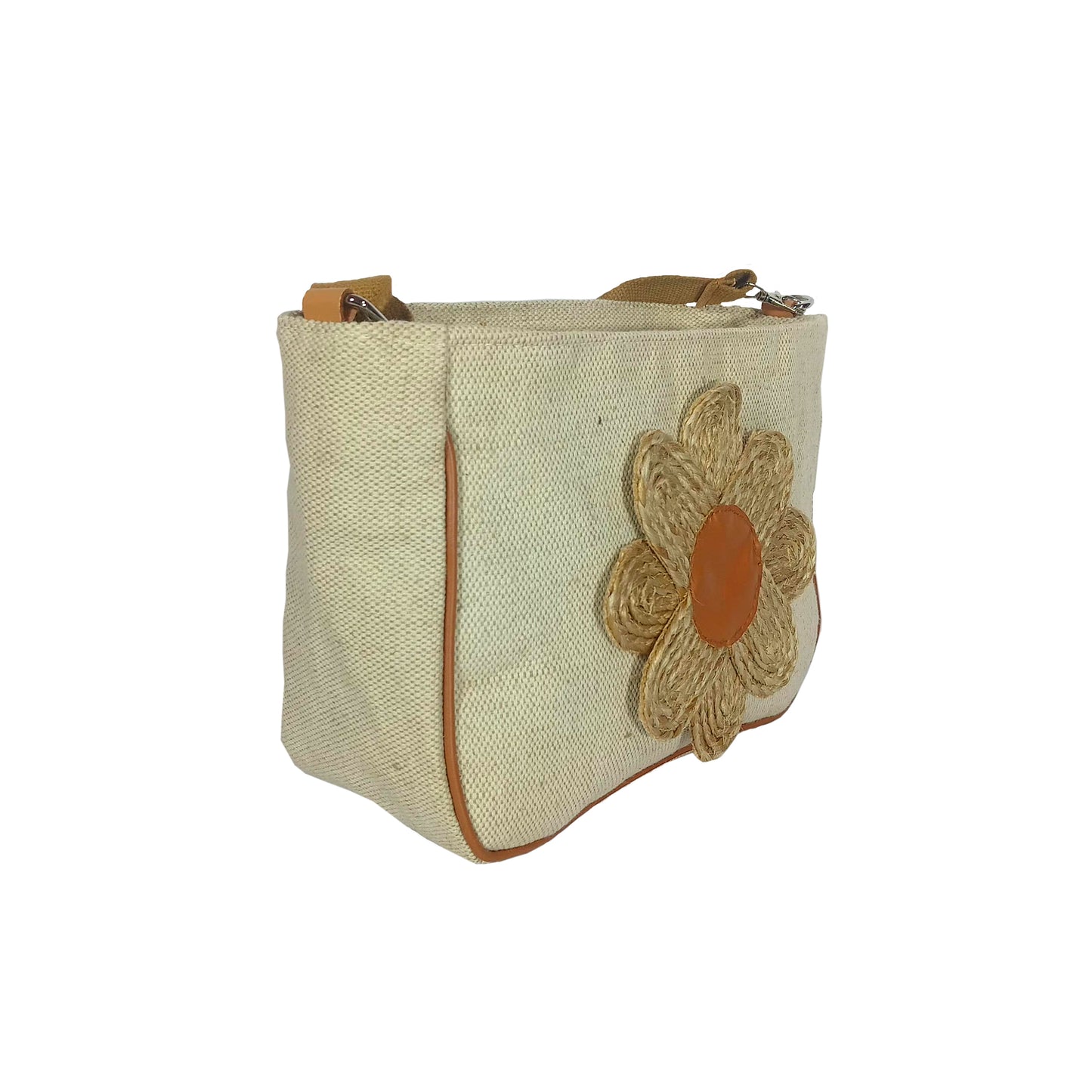 Hastasilpa Shoulder bag for women made of Oxford Jute Fabric with Shoulder strap-01
