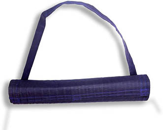 Hastasilpa Eco-friendly yoga mat with Shoulder strap made from natural river grass - Non-Toxic and Rollable 24 x 70 inches