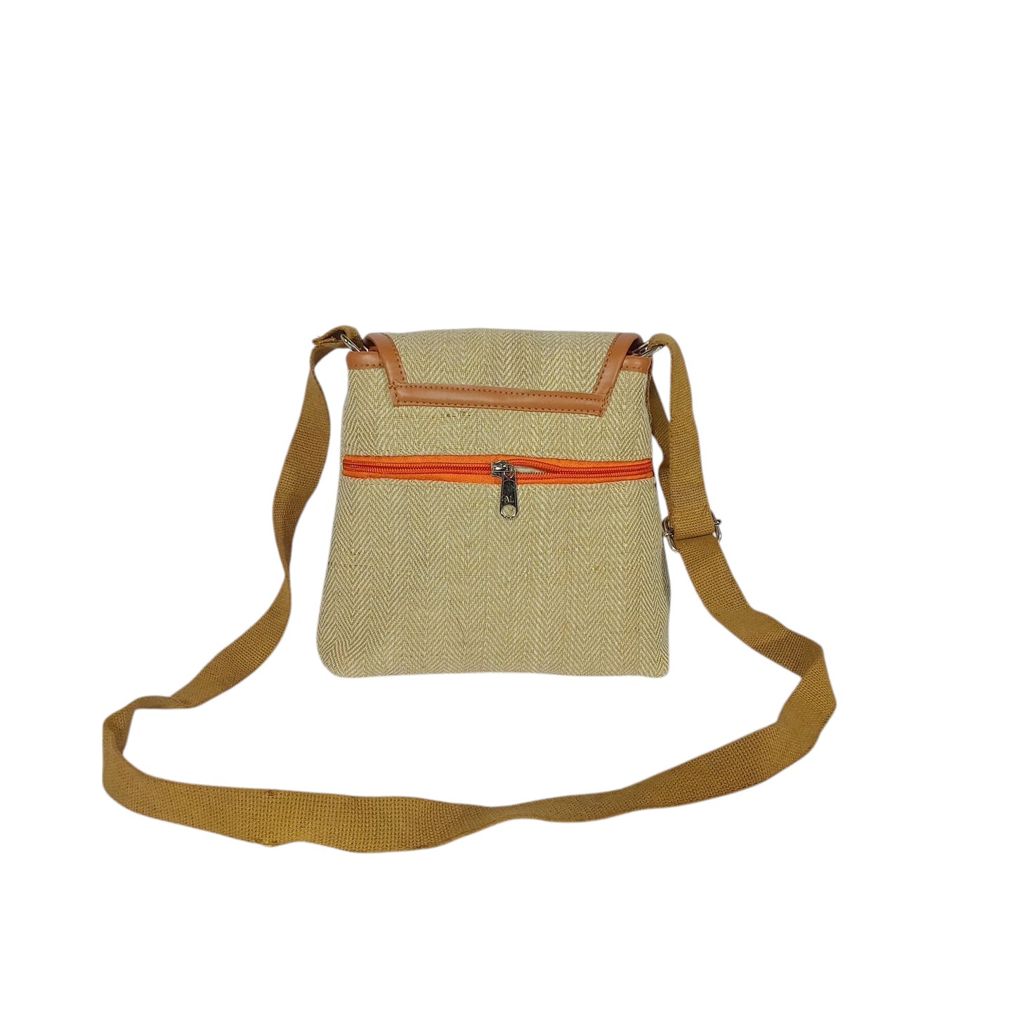 HASTASILPA Oxford Jute Shoulder-Side Bag with Metal Lock and Adjustable Strap-07