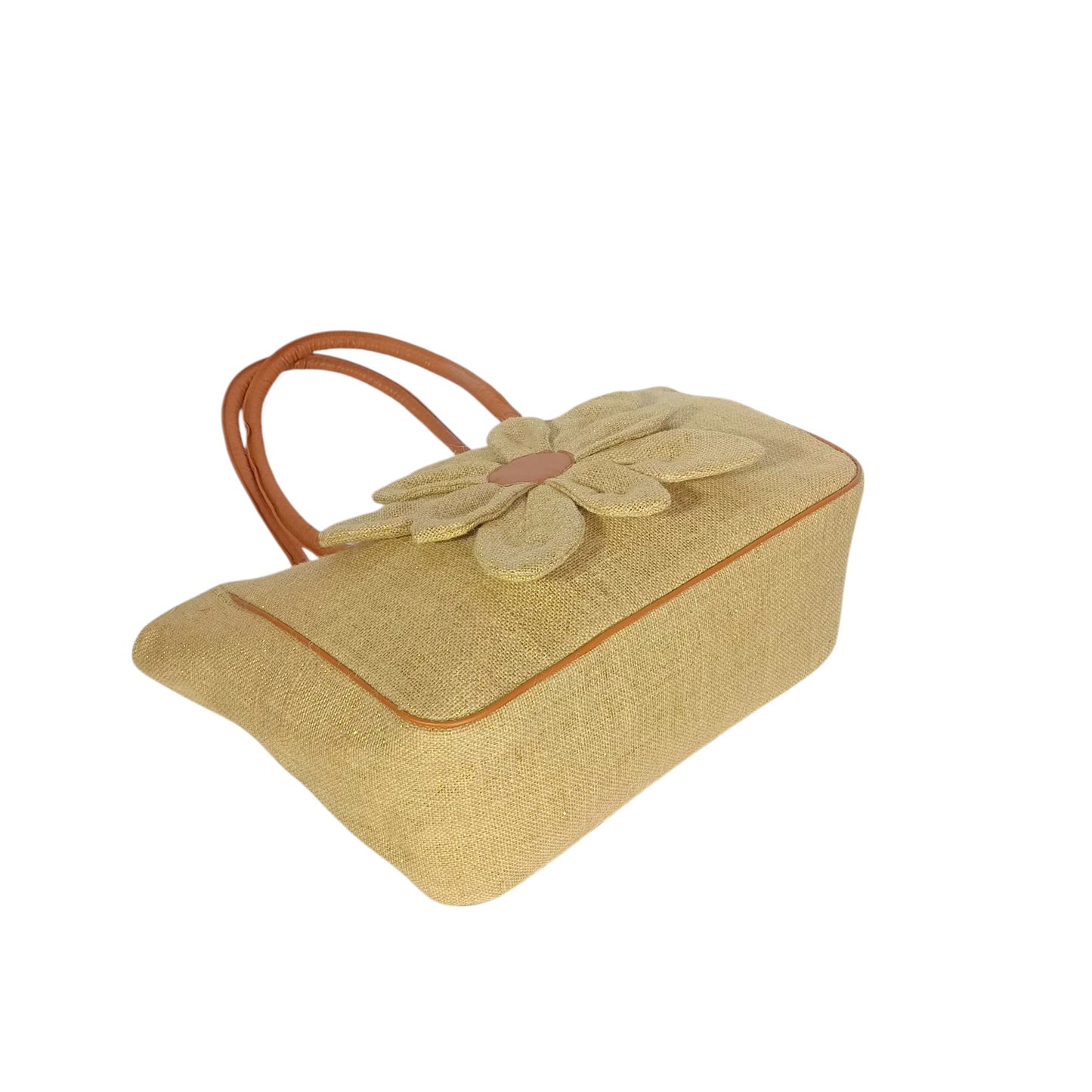 HASTASILPA Stylish Jute Shoulder Bag with Vegan Leather Handle | Handcrafted Elegance - 09