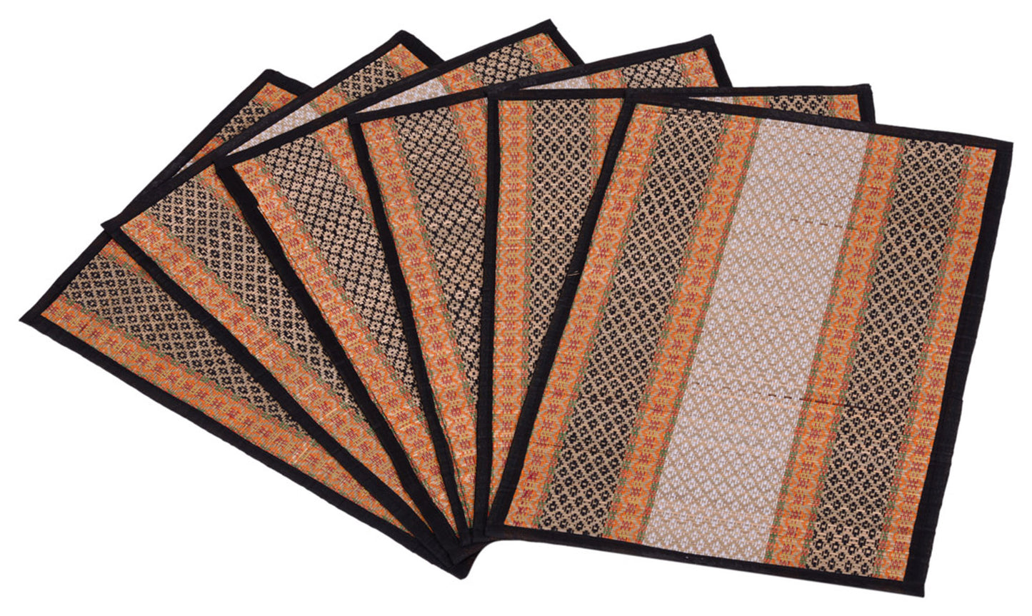 Hastasilpa Organic Woven Table Placemats – Natural Sea Grass, Handmade, Eco-Conscious Décor (Set of 6) -T3-15