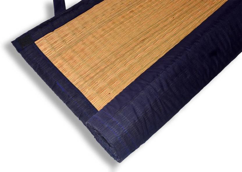 Hastasilpa Eco-friendly yoga mat with Shoulder strap made from natural river grass - Non-Toxic and Rollable 24 x 70 inches