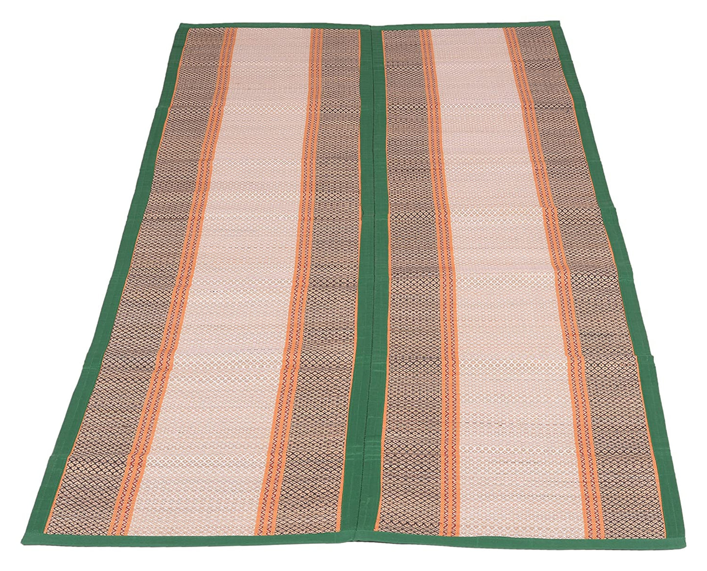 Hastasilpa Multi-Purpose Chatai Mat – Organic Cotton and Grass Mat for Home, Camping, Picnic, or Yoga-T3-18