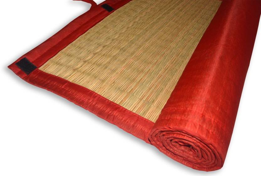 Hastasilpa Sustainable grass yoga mat for hot yoga - handwoven, Non-Toxic and Rollable 24 x 70 inches