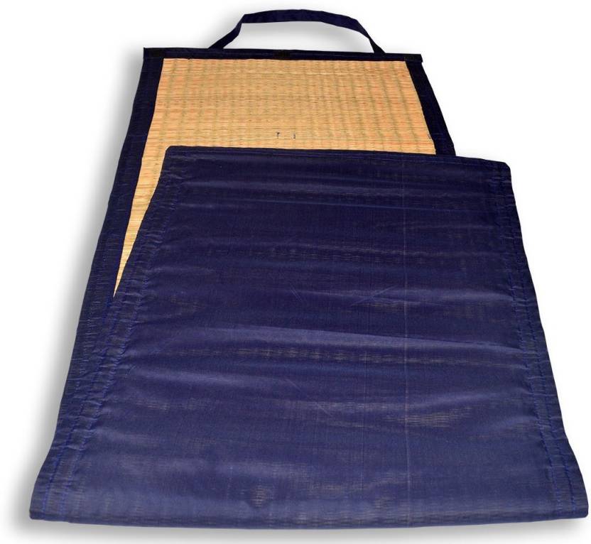 Hastasilpa Eco-friendly yoga mat with Shoulder strap made from natural river grass - Non-Toxic and Rollable 24 x 70 inches