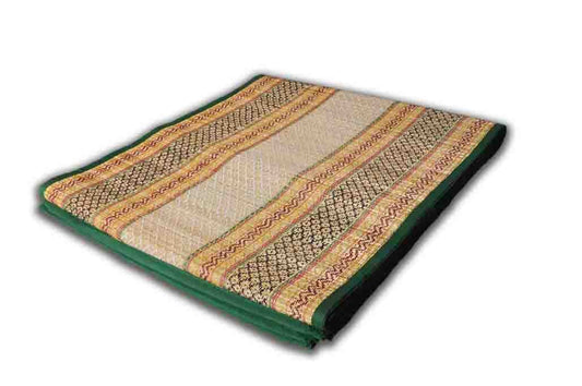 Hastasilpa Multi-Purpose Chatai Mat – Organic Cotton and Grass Mat for Home, Camping, Picnic, or Yoga-T3-18