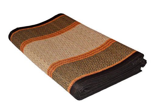 Hastasilpa Handmade Madurkathi Chatai Mat – Eco-Friendly, Foldable Mat for Sleeping, Sitting, Yoga and More -T3-16