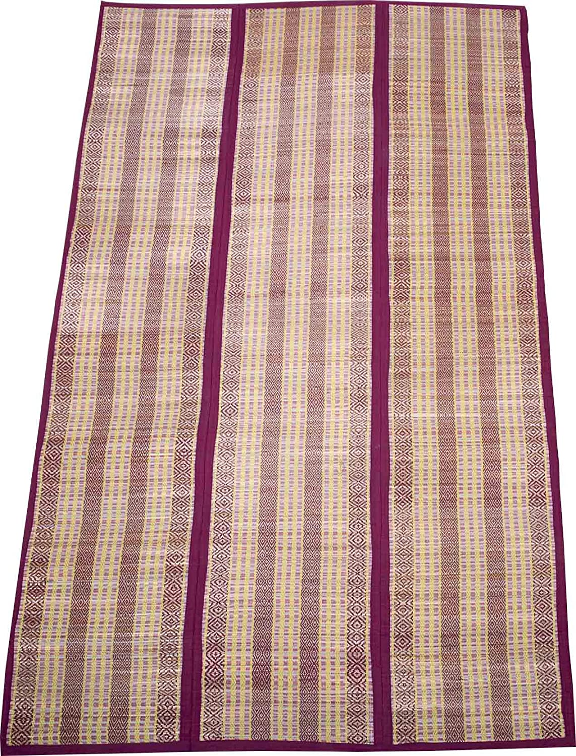 Hastasilpa Eco-Friendly Chatai Mat – Organic Handwoven Mat for Sleeping, Yoga, Picnic & Outdoor Use-T3-37