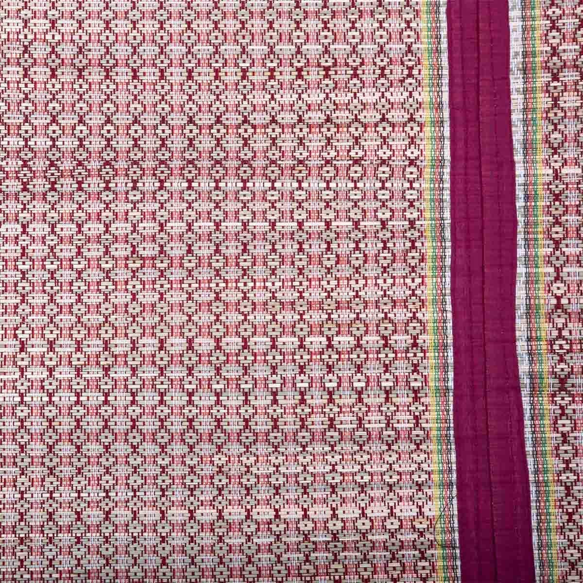 Hastasilpa Foldable Chatai Mat for Home – Handwoven Madurkathi Grass & Cotton Rug for Indoor/Outdoor Comfort -T3-38