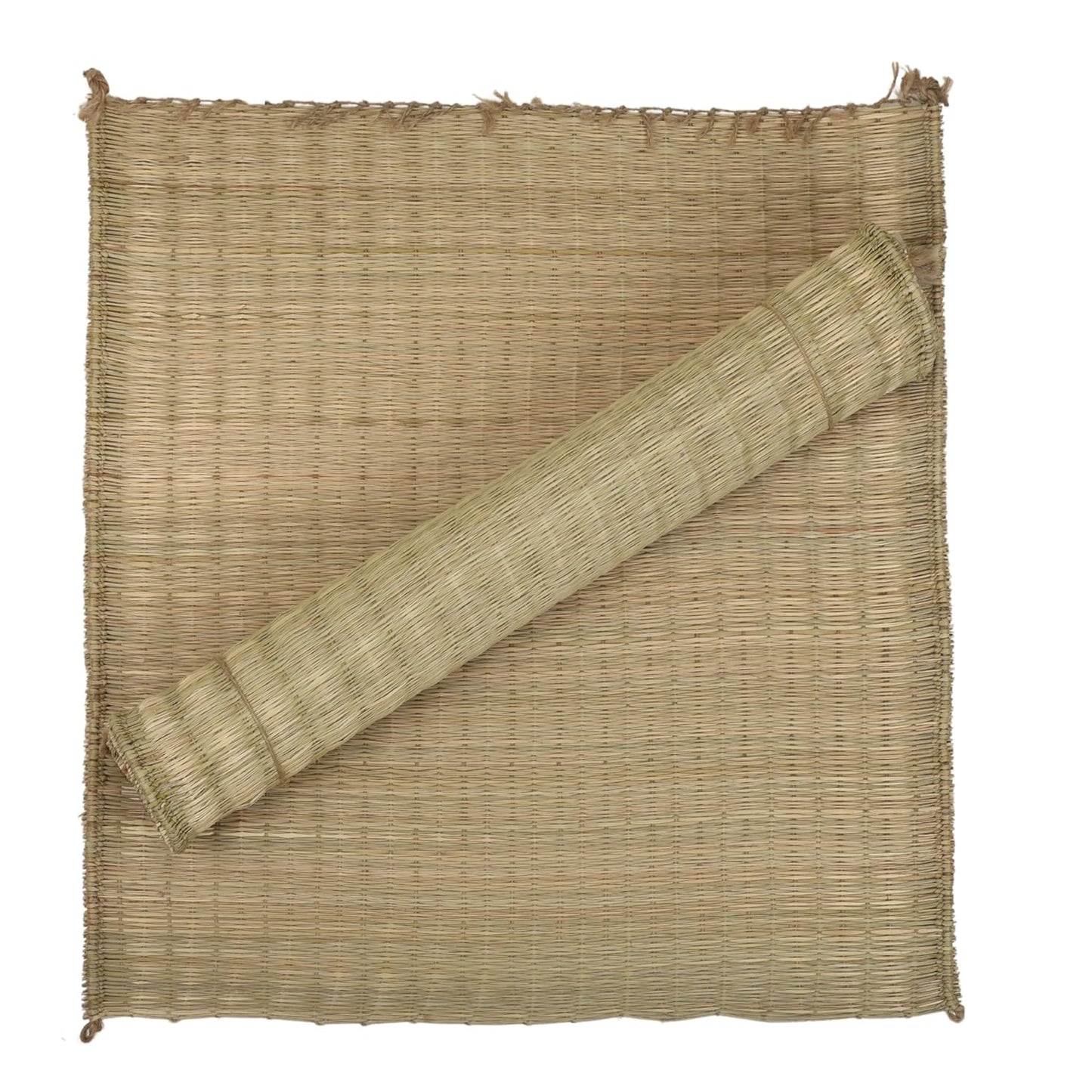 Pooja Aasan | Meditation Asana | made of Kusha grass type Madurkathi | Handwoven and Organic | 20 x 20 inches
