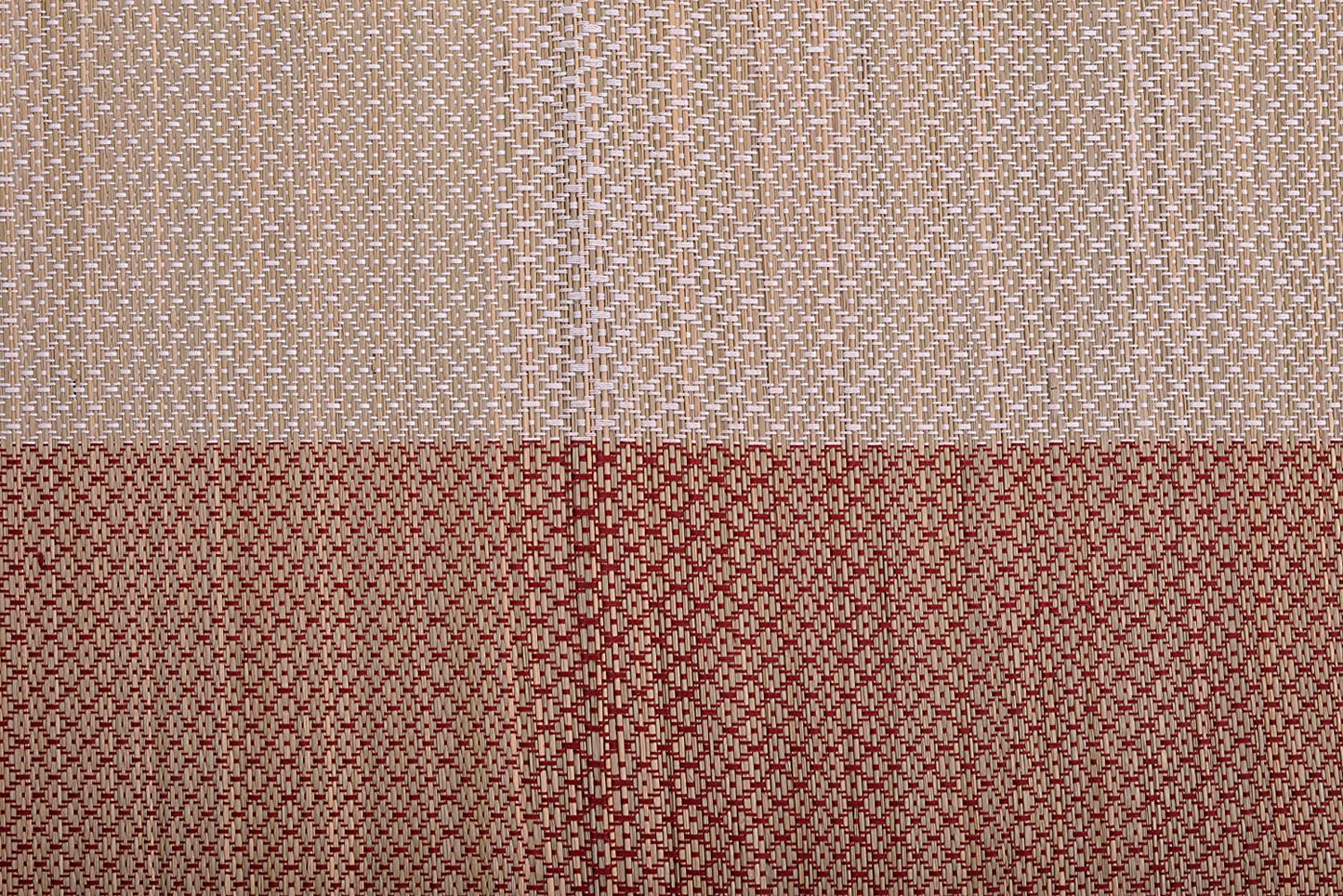 Hastasilpa Organic Foldable Chatai Mat – Handwoven Madurkathi Grass & Cotton for Yoga, Picnic, Indoor & Outdoor Use-T3-09