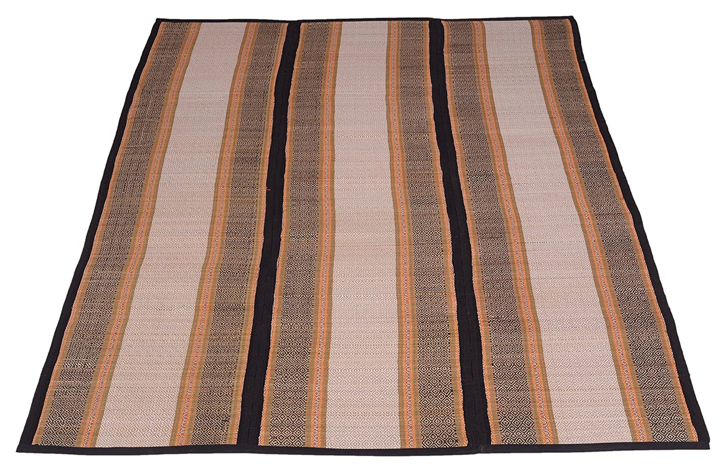 Hastasilpa Handmade Madurkathi Chatai Mat – Eco-Friendly, Foldable Mat for Sleeping, Sitting, Yoga and More -T3-16