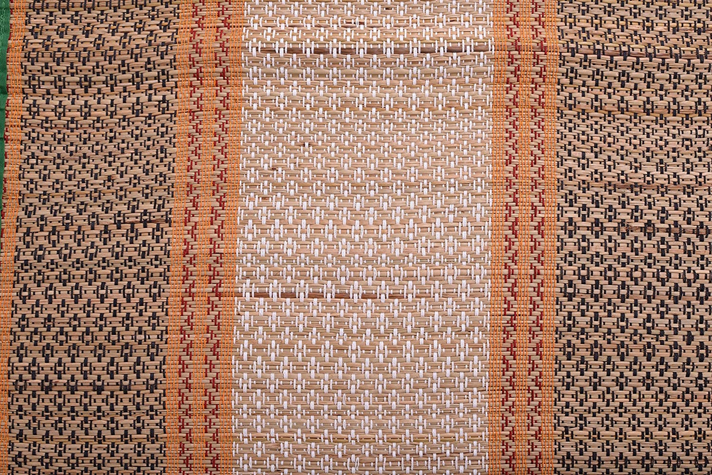 Hastasilpa Multi-Purpose Chatai Mat – Organic Cotton and Grass Mat for Home, Camping, Picnic, or Yoga-T3-18