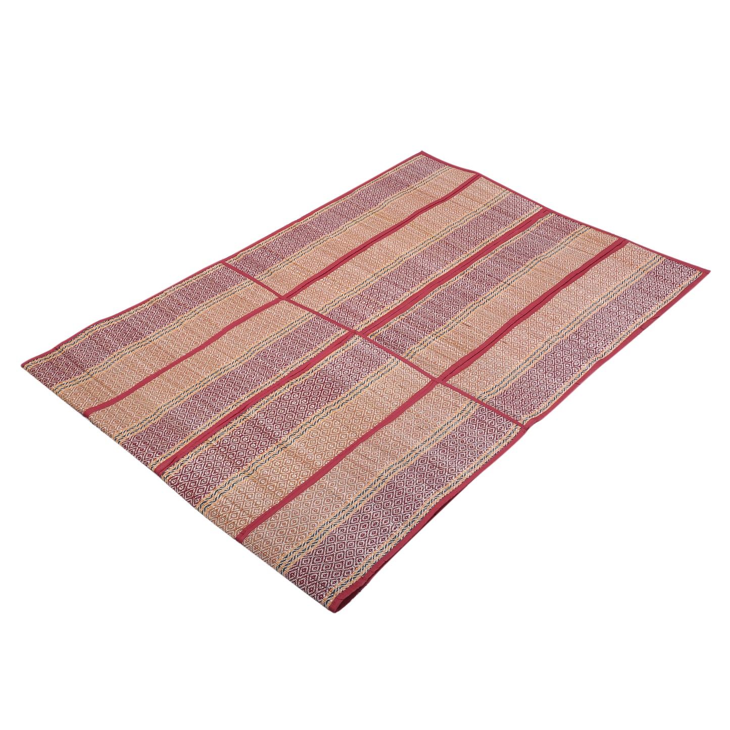 Hastasilpa Organic Yoga Mat with bag – Handwoven Eco Mat for Meditation & Travel (36 x 72 Inches))