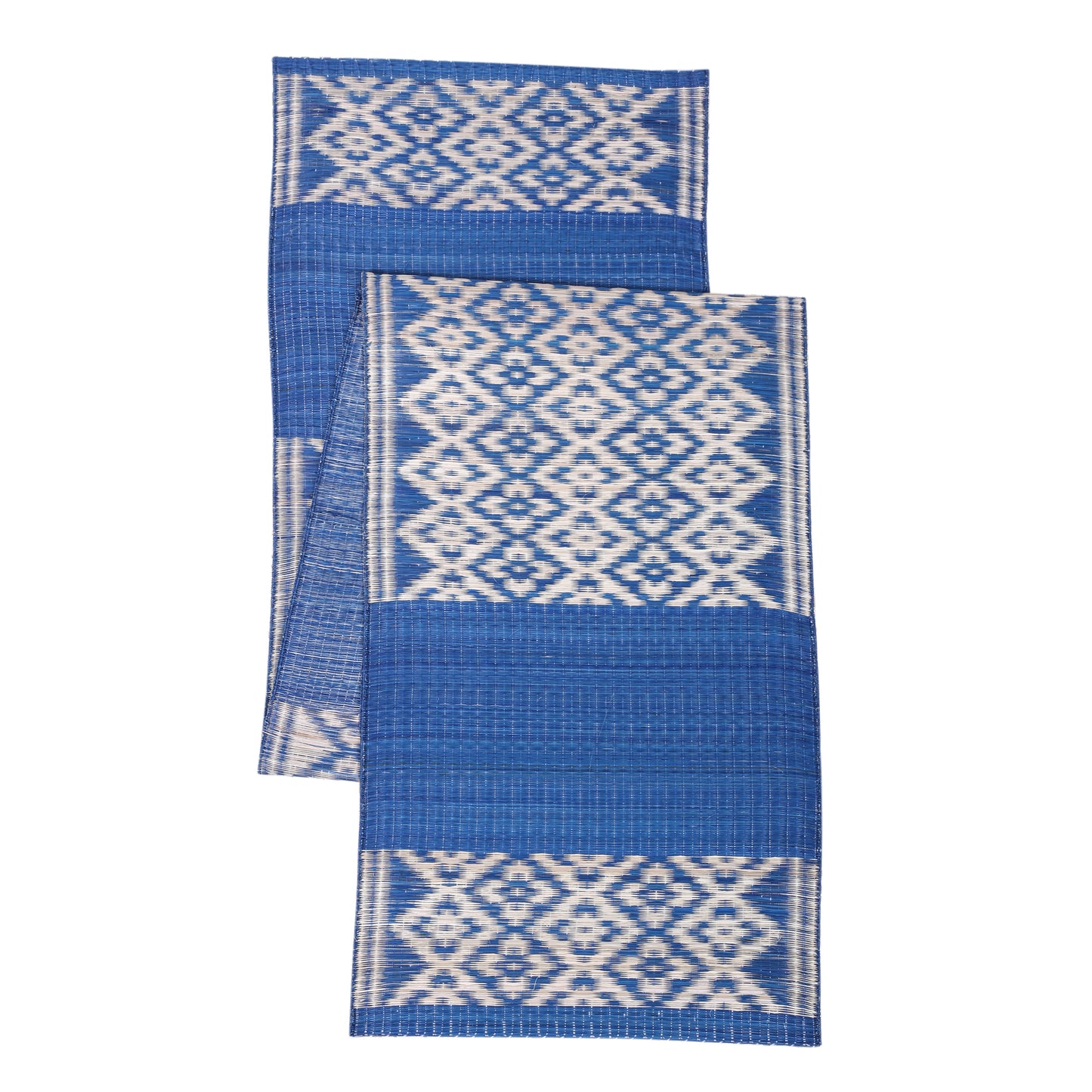 Hastasilpa Placemats and Table Runners Set of 6+1, Made of Madurkathi Grass, Natural Fiber, Handwoven