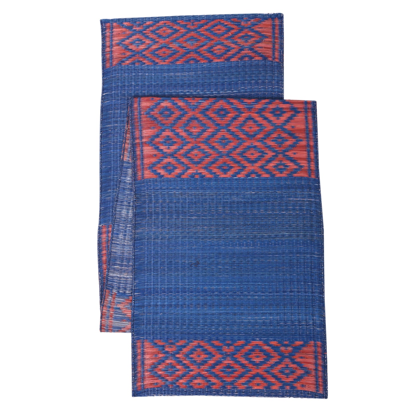 Hastasilpa Masland Weave Table Mat & Runner Set – Natural Madurkathi Grass, Non-Toxic Plant Dyes