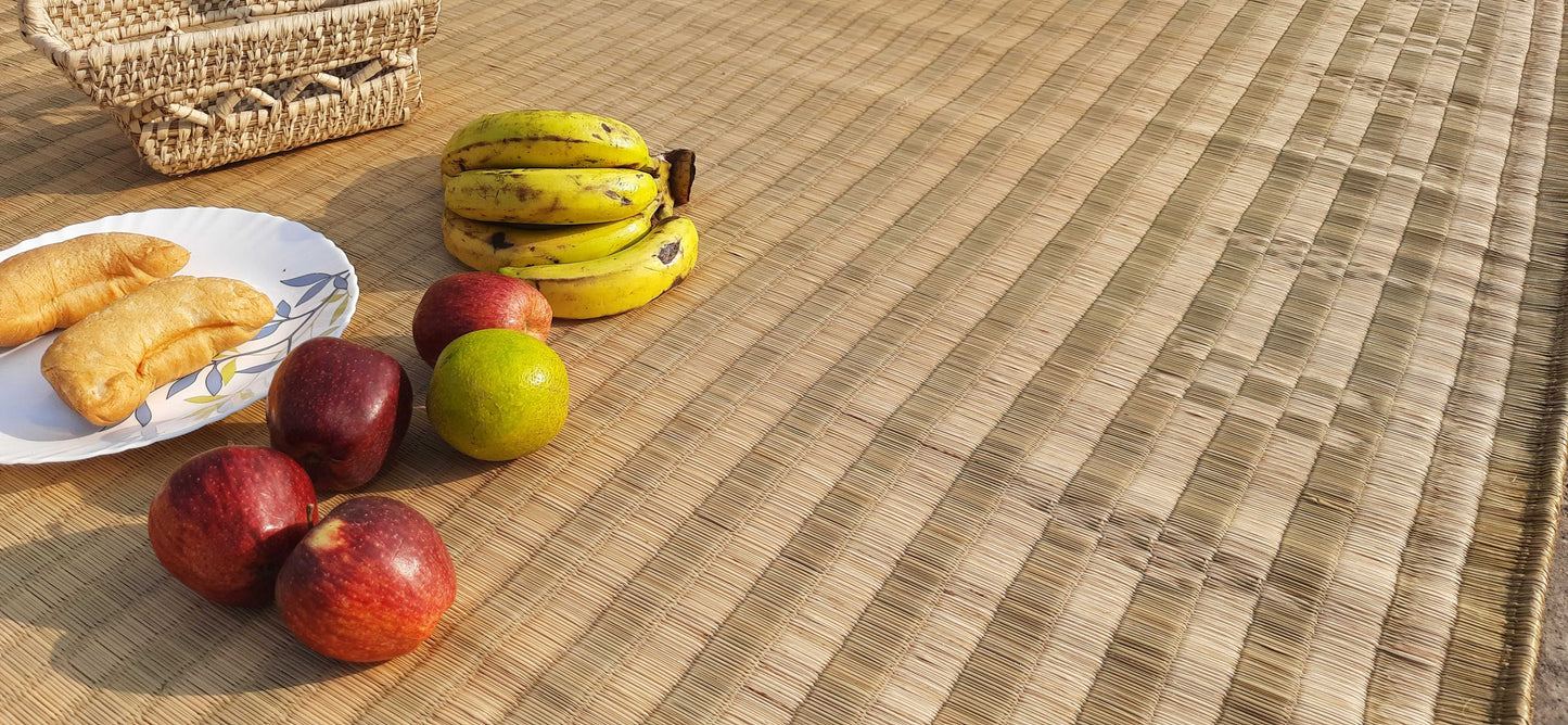 Sustainable handmade grass mat ideal for Indian homes