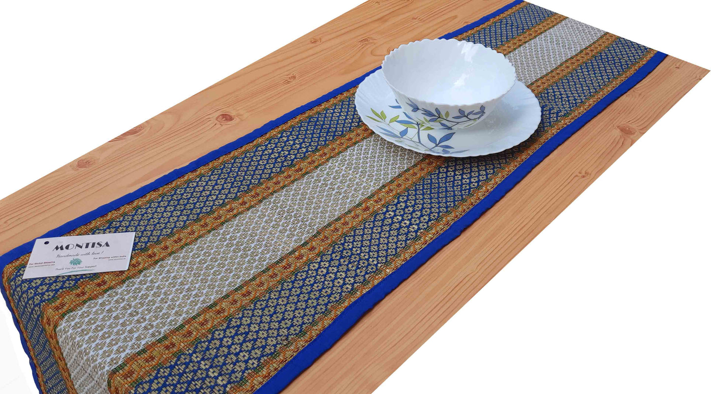 Hastasilpa Heat-Resistant Organic Table Mats – Handmade from Natural River Grass, Sustainable Dining Essentials (Set of 6) - T3-31