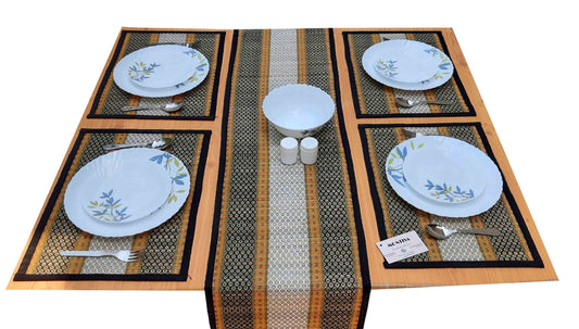 Hastasilpa Organic Woven Table Placemats – Natural Sea Grass, Handmade, Eco-Conscious Décor (Set of 6) -T3-15