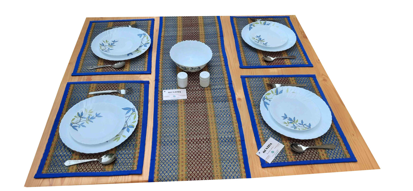 Hastasilpa Organic Woven Table Placemats – Natural Sea Grass, Handmade, Eco-Conscious Décor (Set of 6) - T3-02