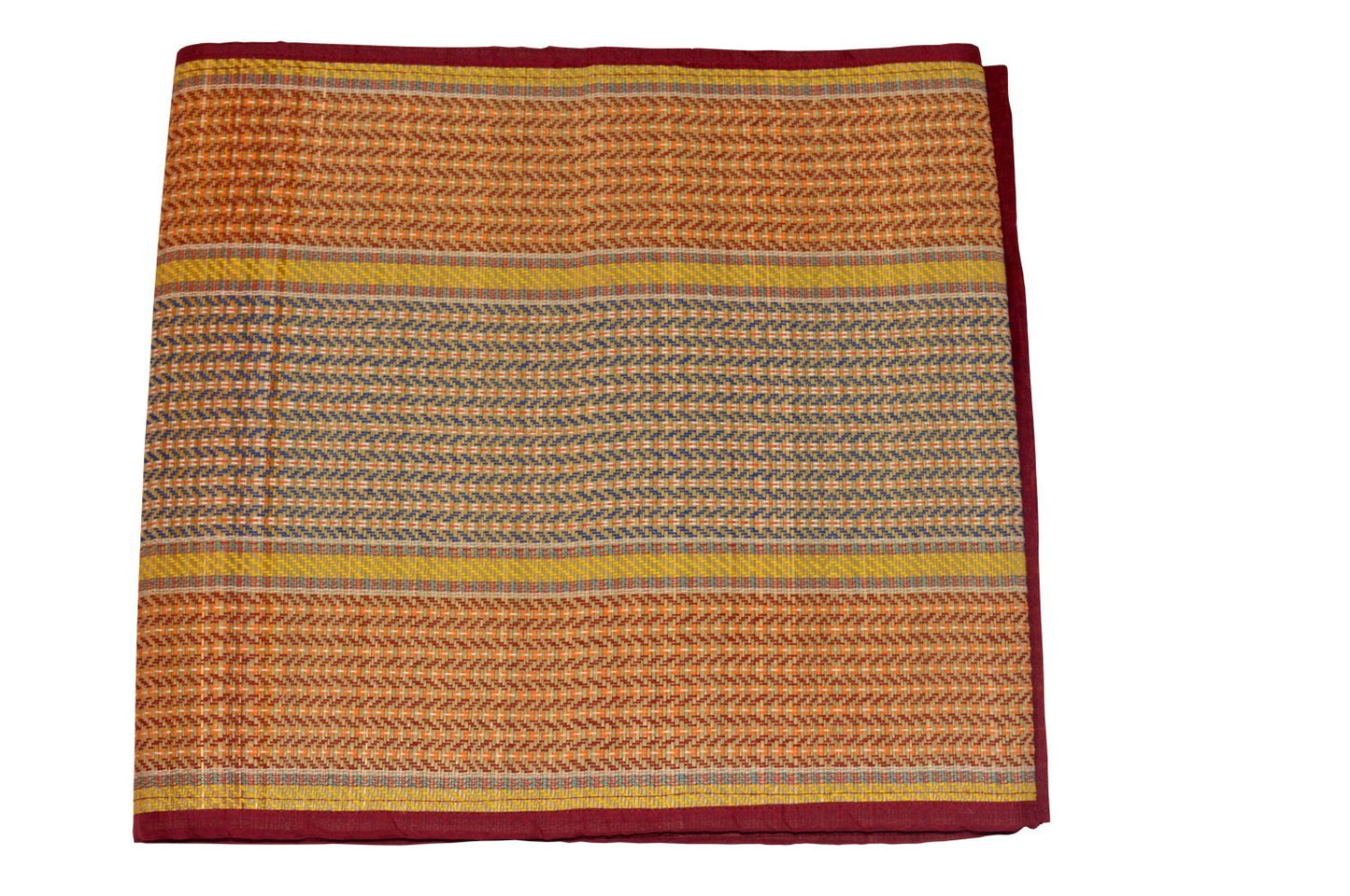 Hastasilpa Chatai Mat for a home for sleeping, sitting, yoga, picnic, indoor and outdoor use, handwoven and organic -T3-35