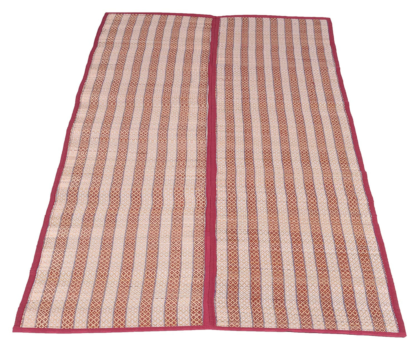 Eco-Friendly Madurkathi Chatai Mat for Pooja and Meditation – Foldable