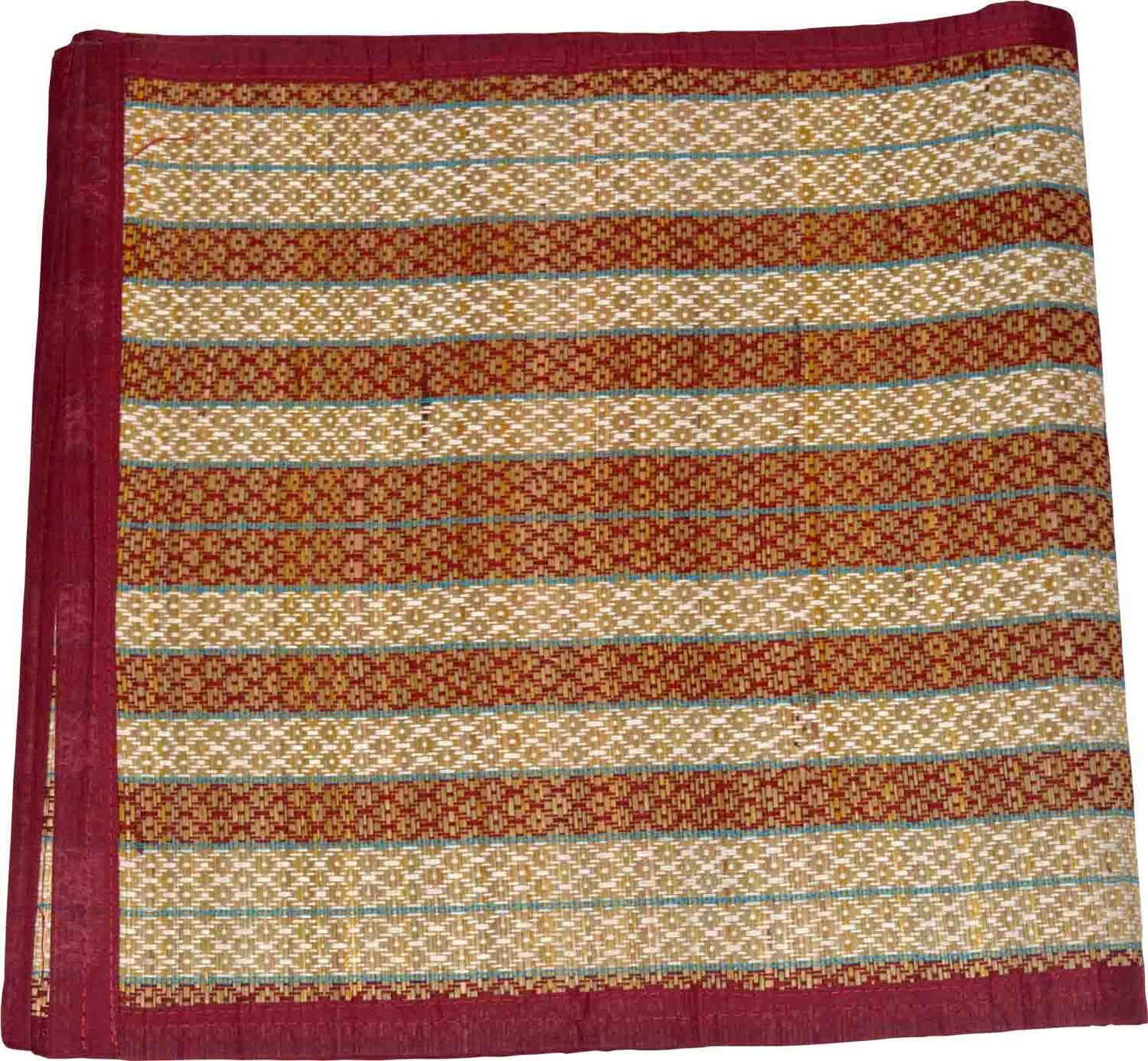 Foldable Indian Chatai Mat for Guest Room, Travel, and Festivals