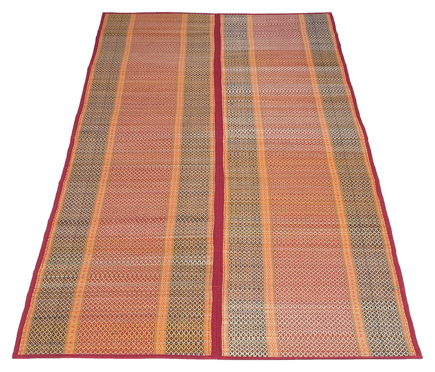 Handwoven Madurkathi Mat for Picnic and Travel – Foldable and Lightweight