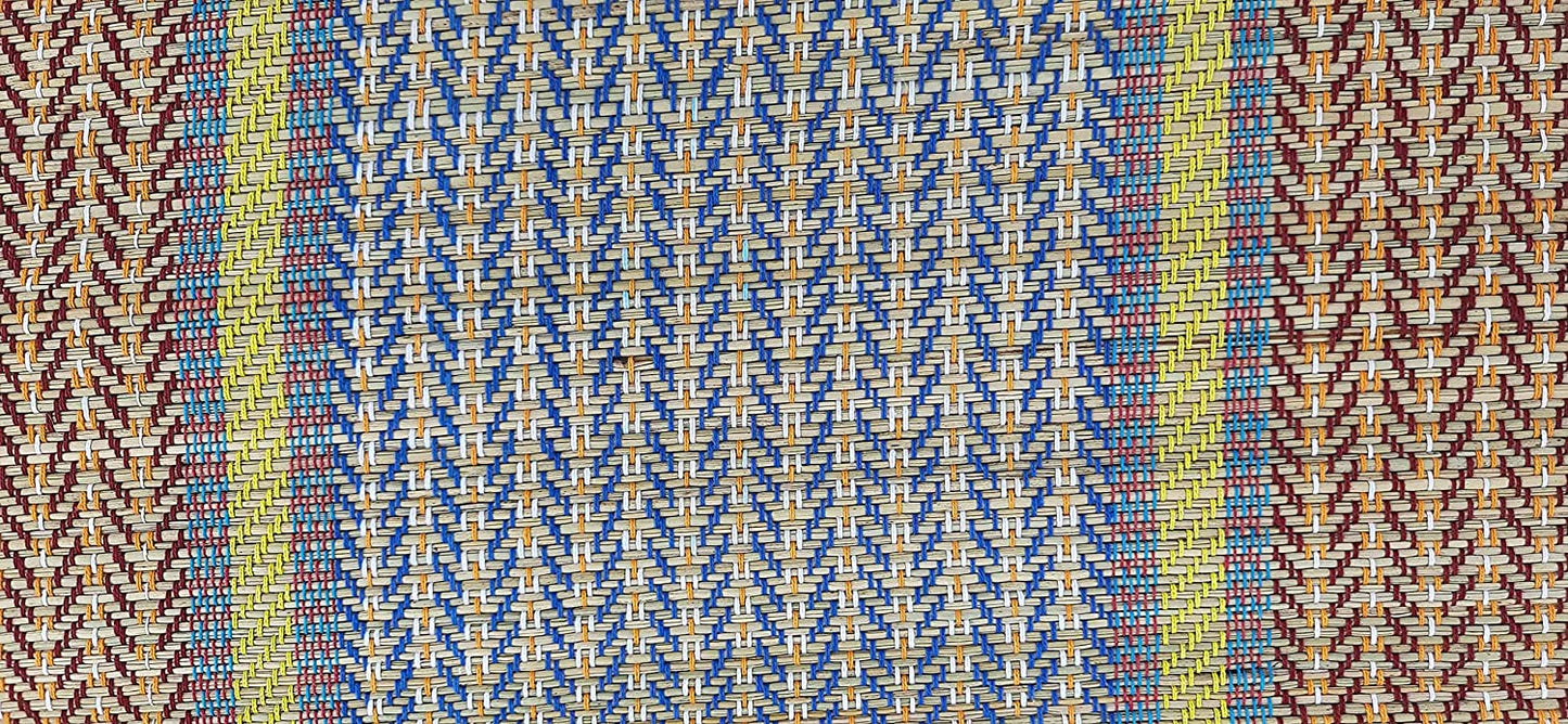Hastasilpa Chatai Mat for a home for sleeping, sitting, yoga, picnic, indoor and outdoor use, handwoven and organic -T3-35