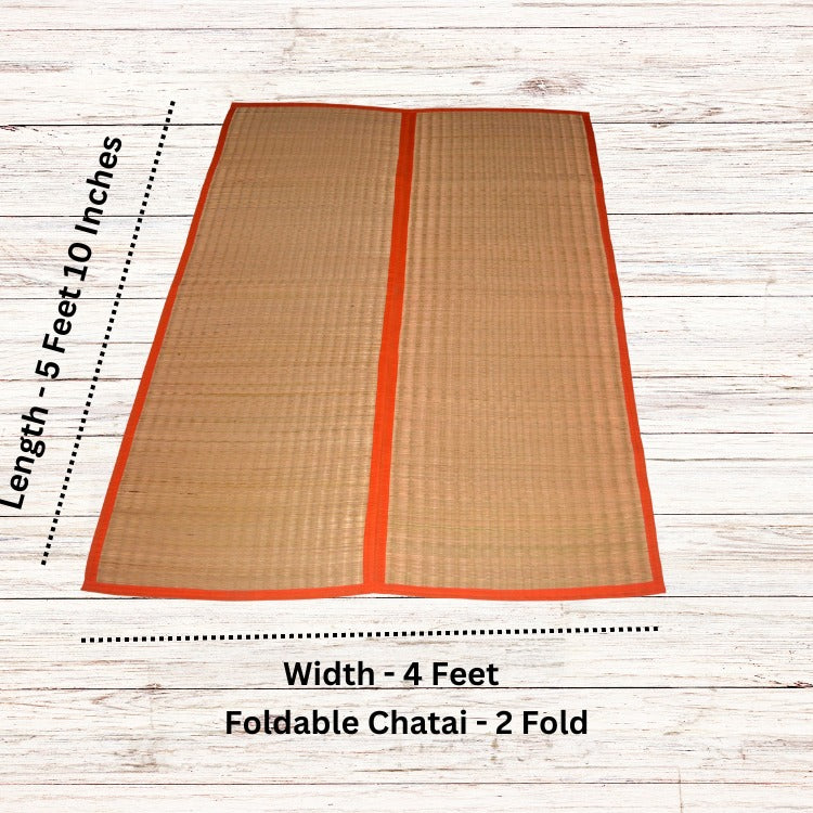 Natural grass mat for yoga and meditation practice at home