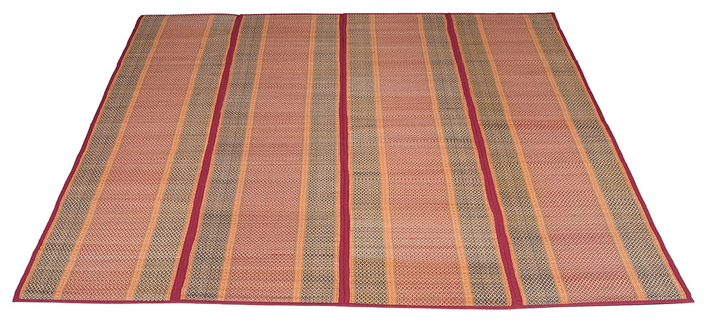 Organic Floor Mat Made of Madurkathi Grass – Foldable Indian Chatai