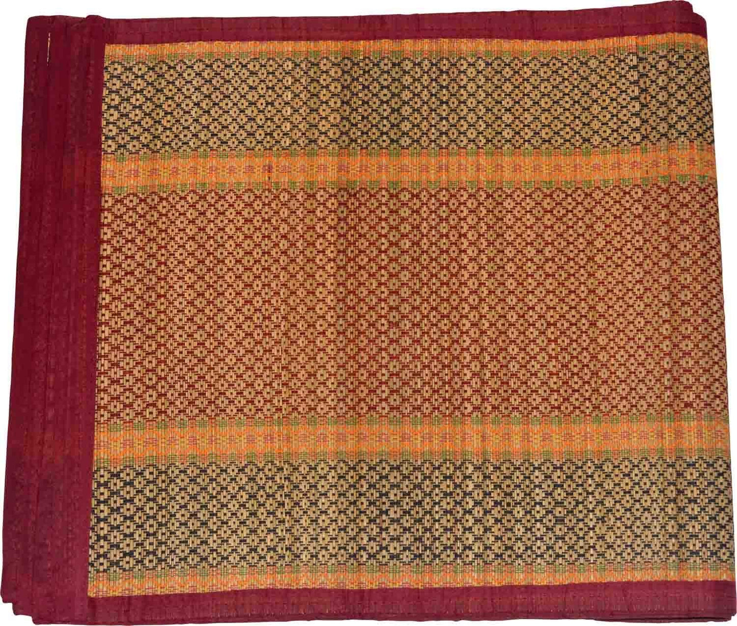 Rollable Chatai Mat with Jute and Madurkathi Grass – Ideal for Indian Homes