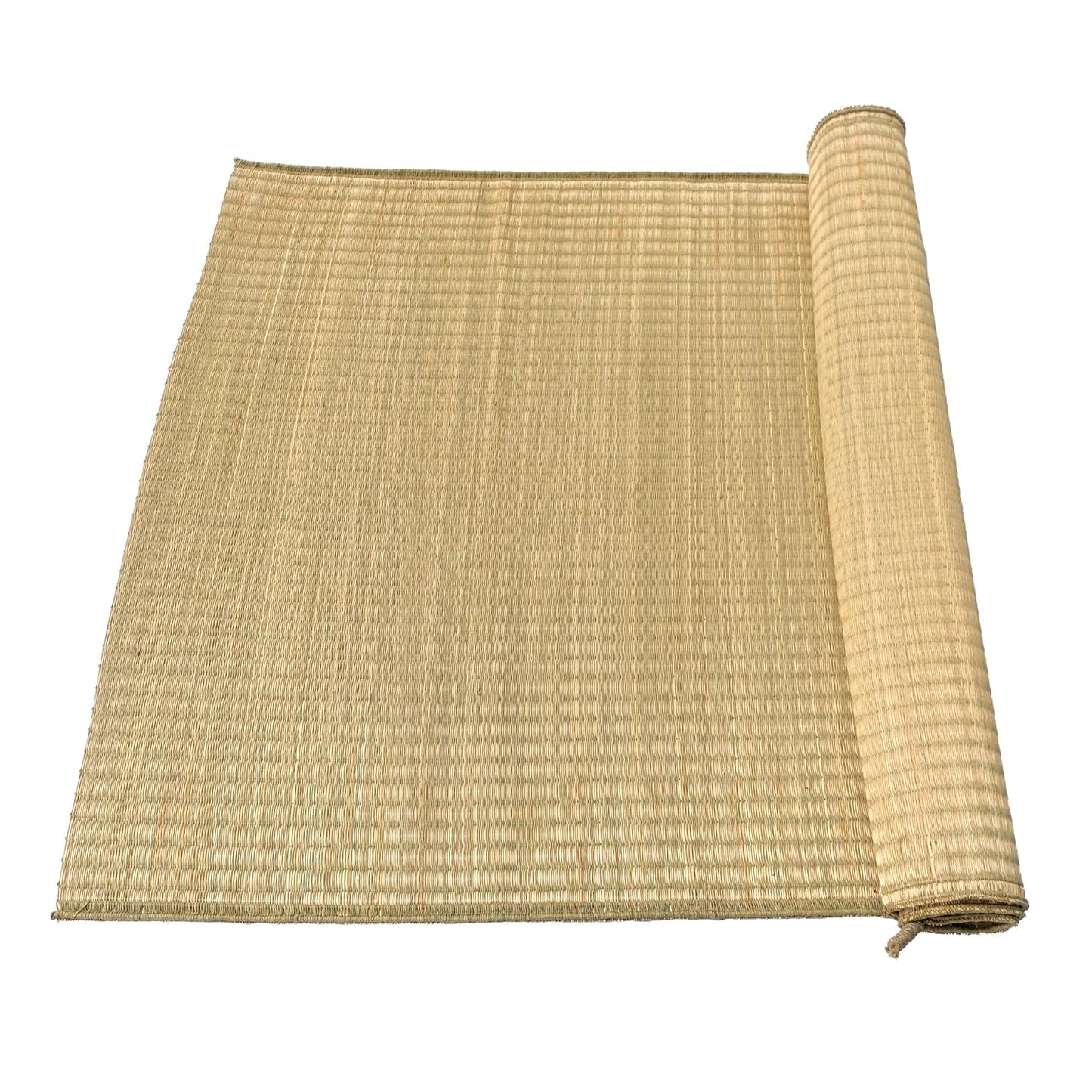 Handwoven single-strand Madurkathi chatai mat for floor sitting