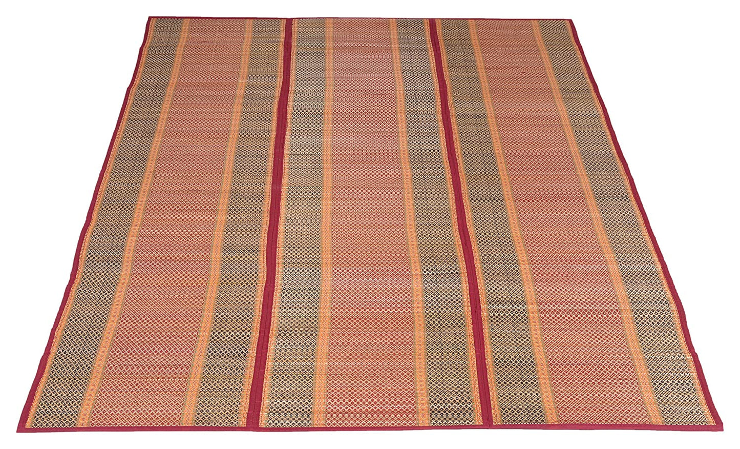 Traditional Foldable Chatai Mat from India – Perfect for Pooja and Guests