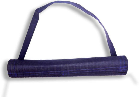 Hastasilpa Eco-friendly yoga mat with Shoulder strap made from natural river grass - Non-Toxic and Rollable 24 x 70 inches