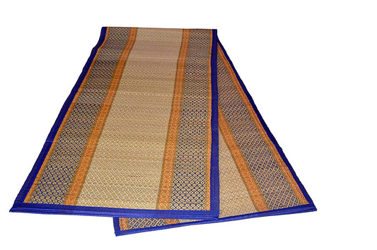 Hastasilpa Chatai Mat for a home for sleeping, sitting, yoga, picnic, indoor and outdoor use, handwoven and organic -T3-31