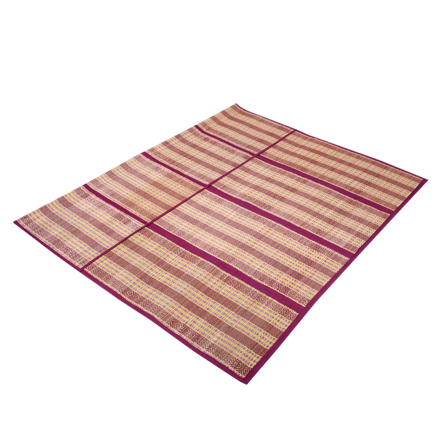Hastasilpa Eco-Friendly Chatai Mat – Organic Handwoven Mat for Sleeping, Yoga, Picnic & Outdoor Use-T3-37