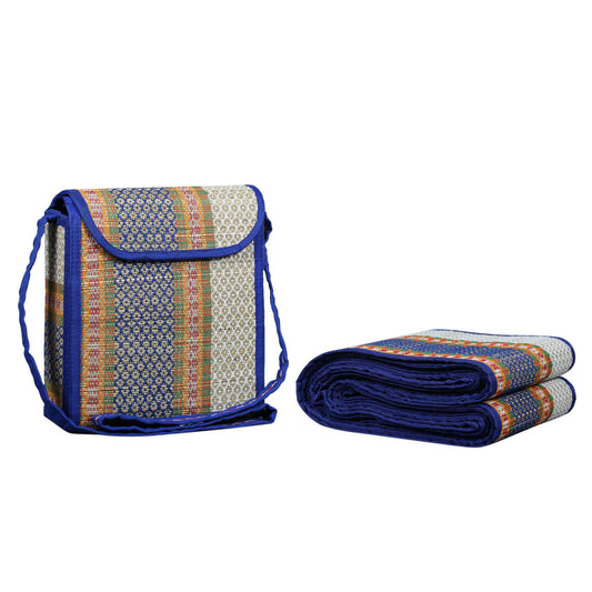 Hastasilpa Eco-Friendly River Grass Yoga Mat with bag - Foldable, Non-Toxic and Travel-Friendly (36 X 72 Inches)