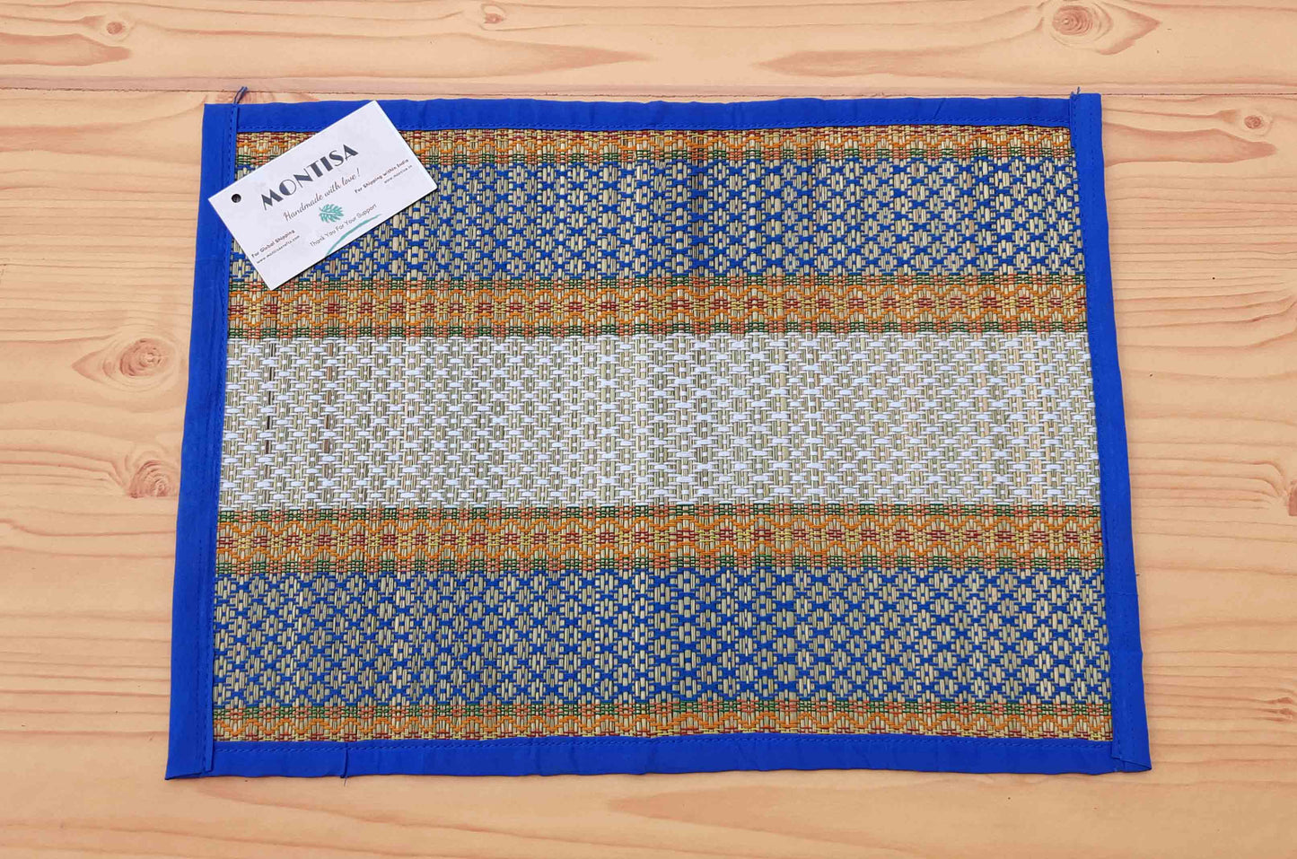 Handwoven Madurkathi Grass Placemats – Natural Seagrass Style for Farmhouse and Outdoor Dining Décor
