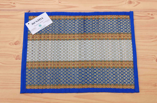 Handwoven Madurkathi Grass Placemats – Natural Seagrass Style for Farmhouse and Outdoor Dining Décor
