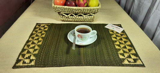 Masland placemats set for Easter table – handcrafted natural grass table décor

