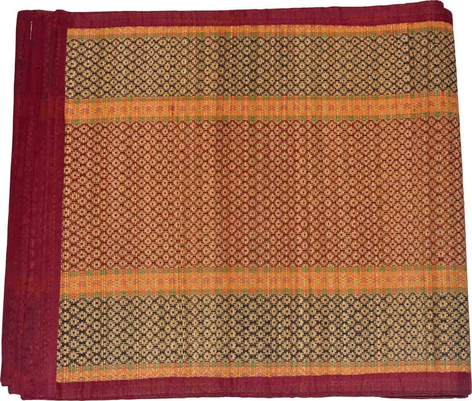Rollable Chatai Mat with Jute and Madurkathi Grass – Ideal for Indian Homes