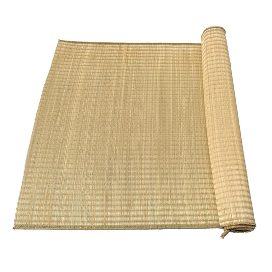 Handwoven single-strand Madurkathi chatai mat for floor sitting