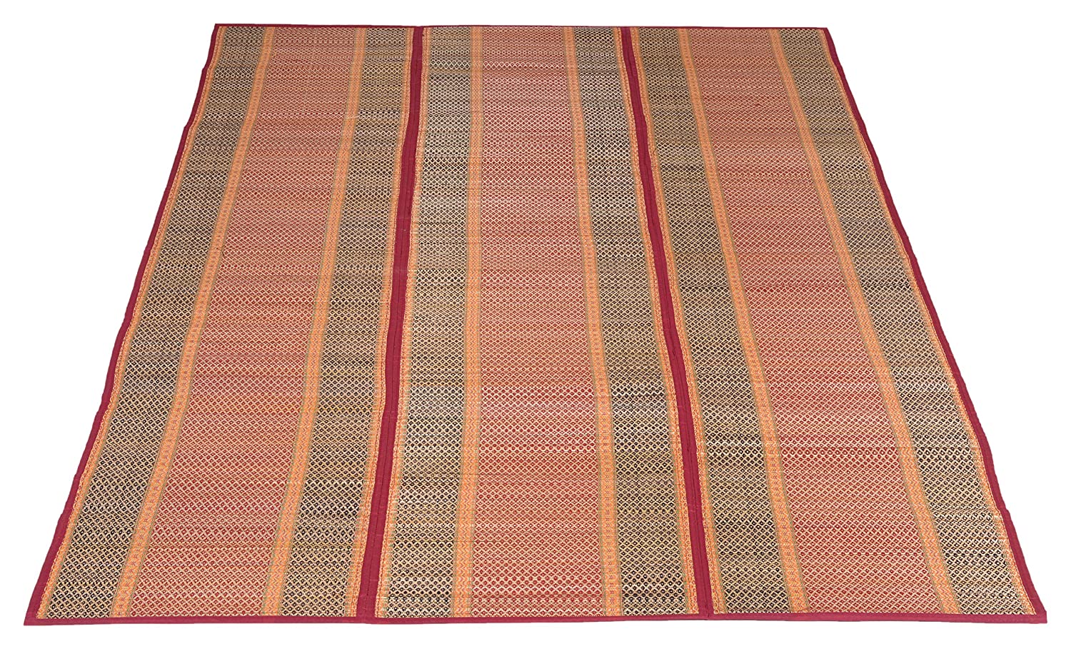 Traditional Foldable Chatai Mat from India – Perfect for Pooja and Guests